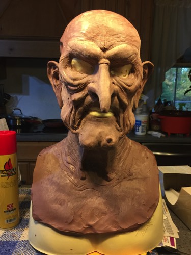 Monster Clay sculpture for casting in latex